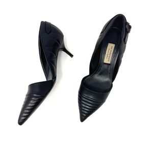 Burberry Amalia Quilted Leather D’Orsay Pumps – Size 7.5, 7.5 cm Heel